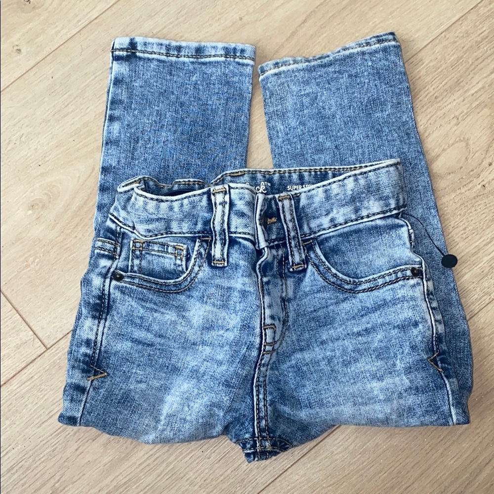 Cat & Jack 3T Blue Acid Wash Denim Jeans. Pre-Owned-EUC.
